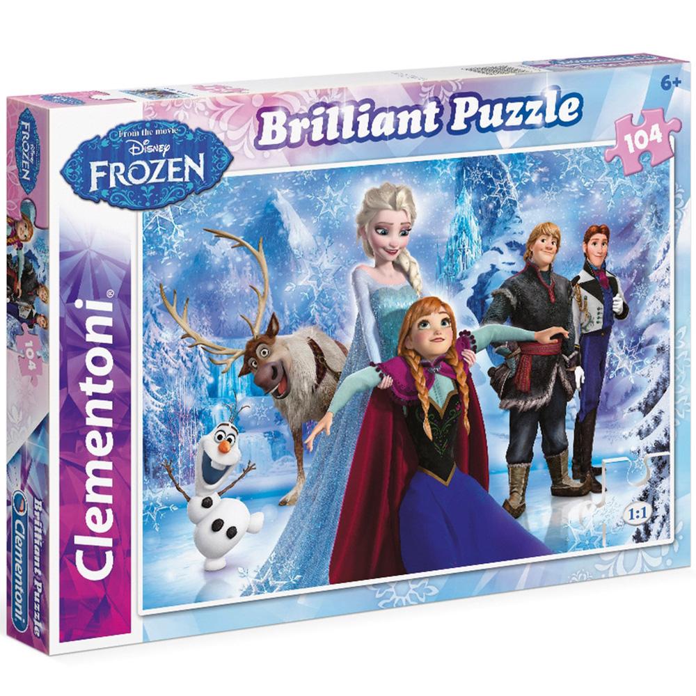Clementoni 104 Parça Çocuk Puzzle Brilliant Frozen