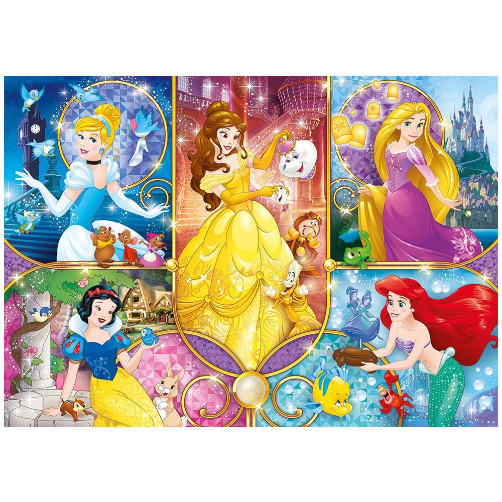 Clementoni Brilliant Disney Princess 104 Parça Çocuk Puzzle