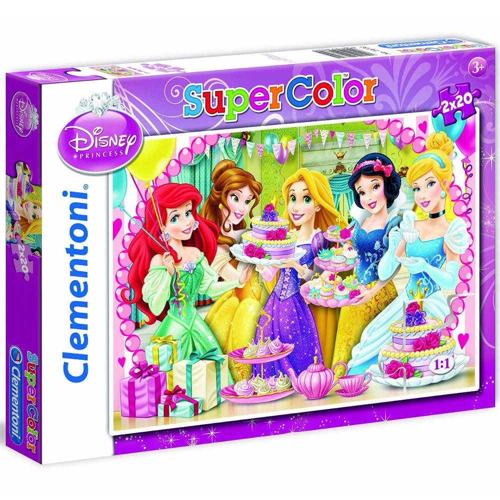 Clementoni Çocuk Puzzle Disney Prenses 2x20 Parça