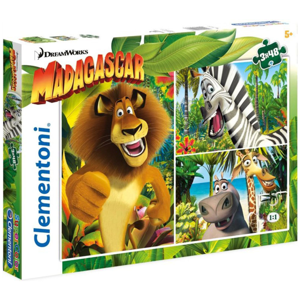 Clementoni Madagascar 3x48 Parça Çocuk Puzzle