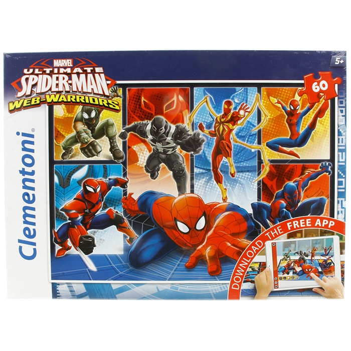 Clementoni Marvel Ultimate Spider-Man Web-Warriors 60 Parça Puzzl