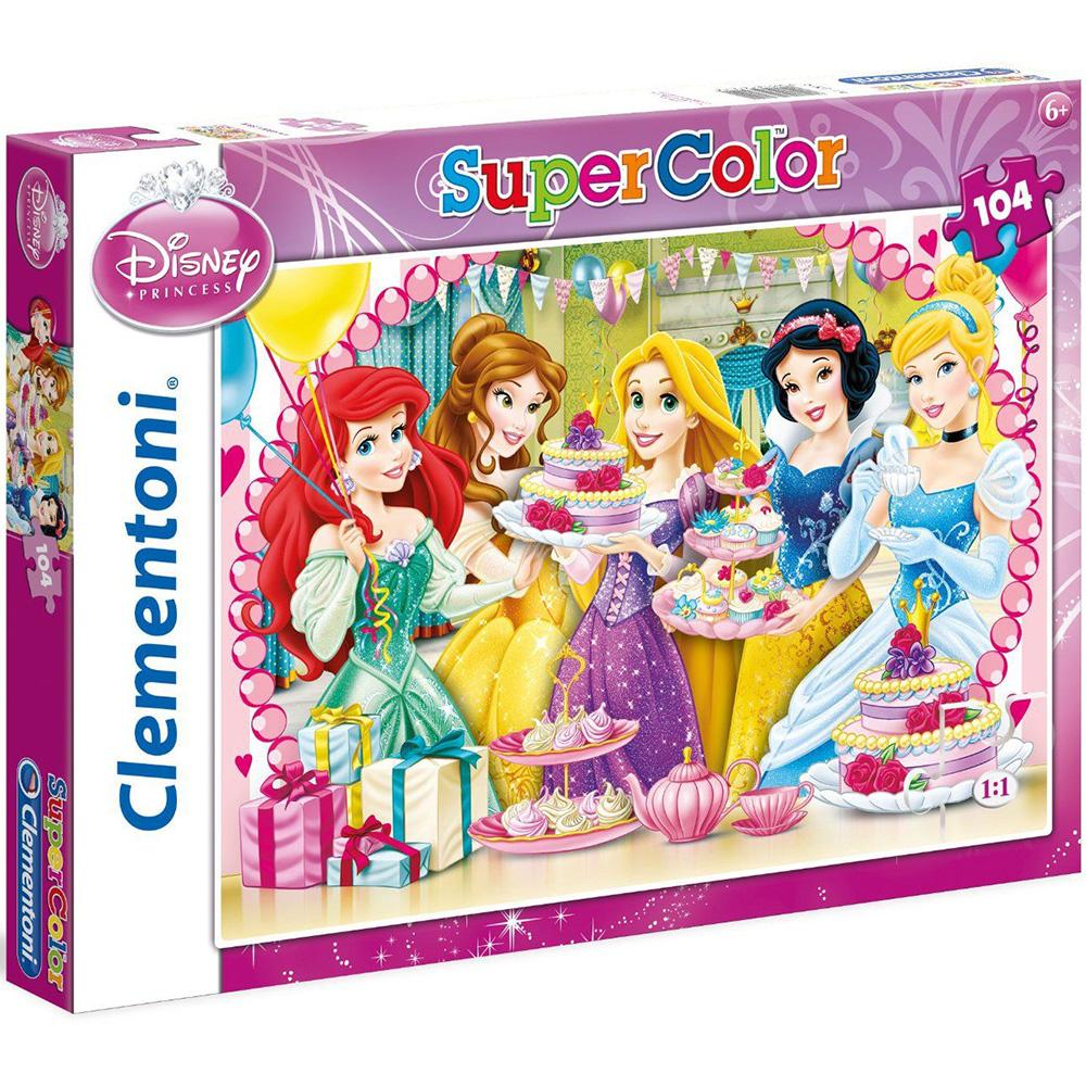 Clementoni 104 Parça Çocuk Puzzle Disney Prenses Asil Çay Partisi