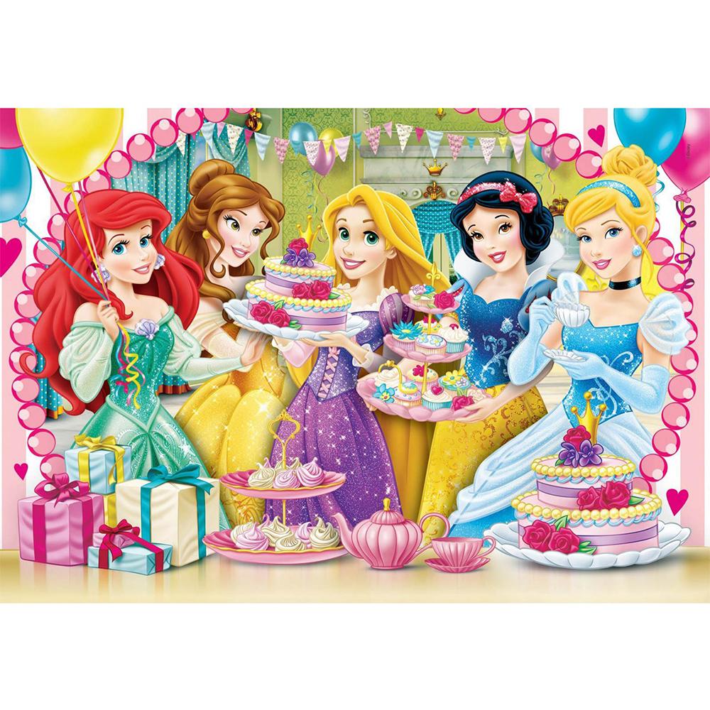 Clementoni 104 Parça Çocuk Puzzle Disney Prenses Asil Çay Partisi