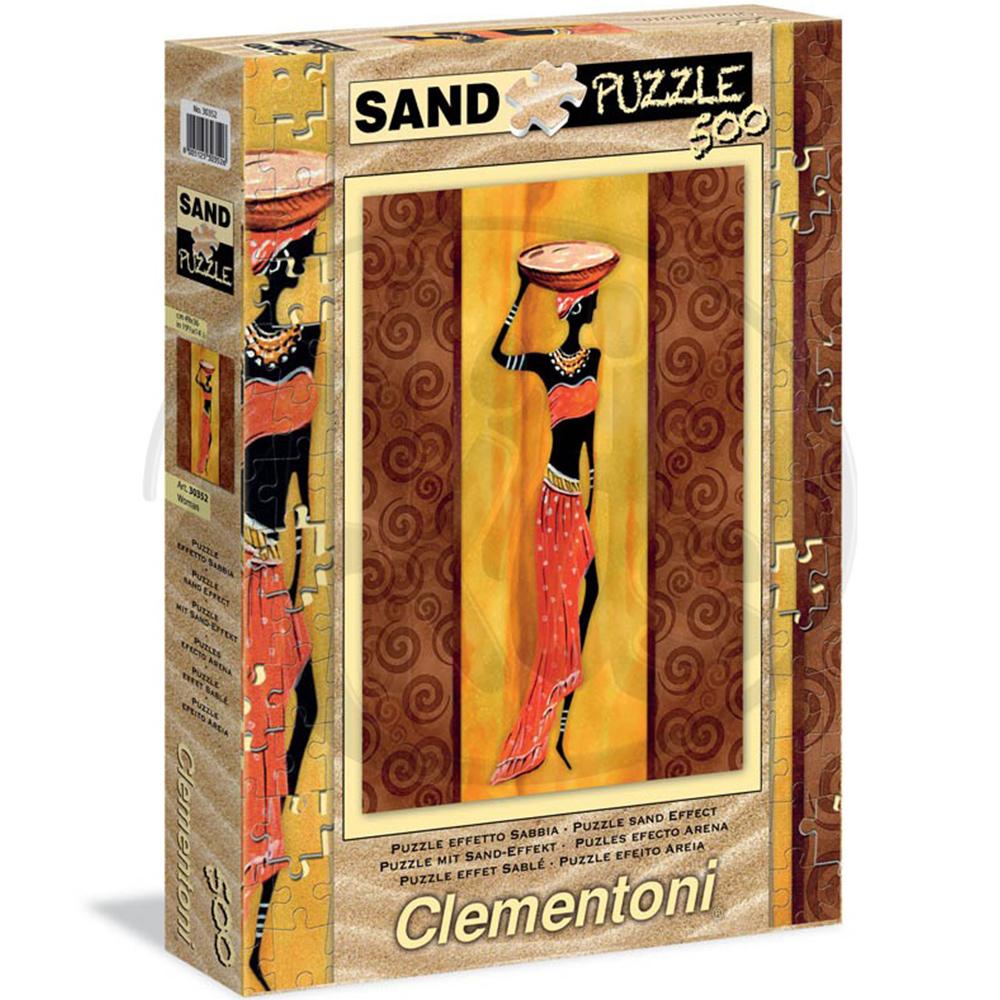 Clementoni 500 Parça Kum Efektli Puzzle Woman