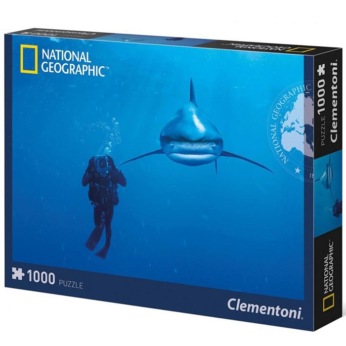 Clementoni 1000 Parça Puzzle Nat Geo Whitetip Shark