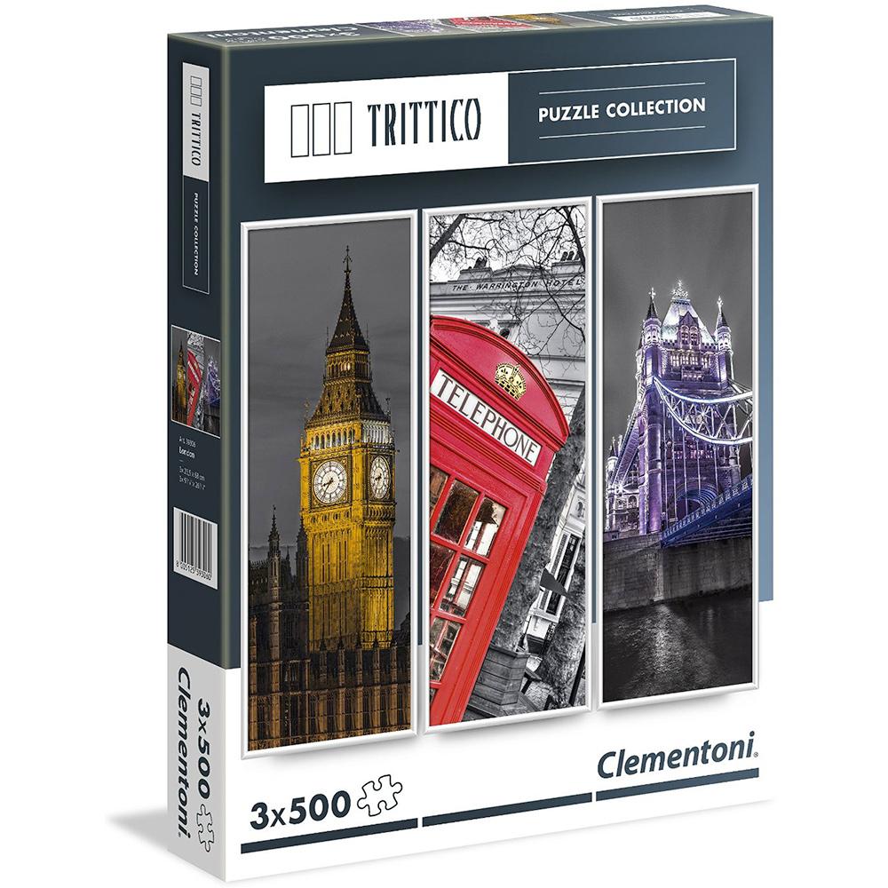 Clementoni 3x500 Parça Puzzle Trittico London