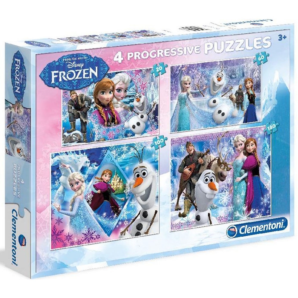 Clementoni Disney Frozen 4'lü Çocuk Puzzle