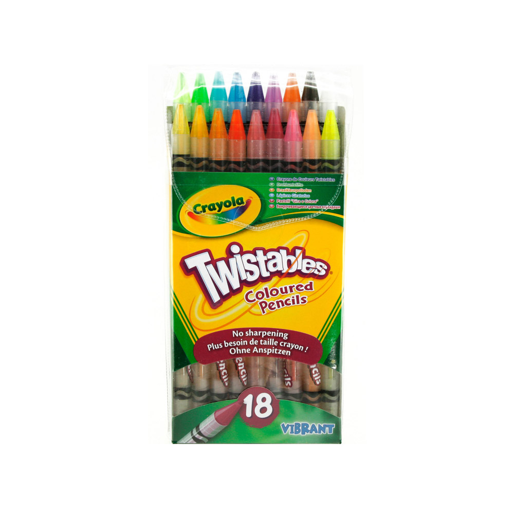 Crayola 18 Çevrilebilen Kuru Boya Kalemi