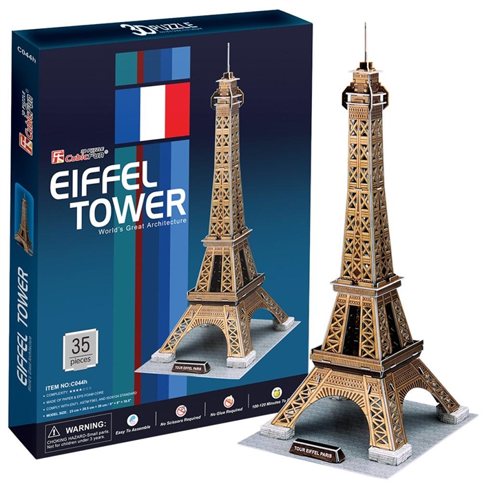 Cubic Fun 3D 35 Parça Puzzle Eyfel Kulesi - Fransa