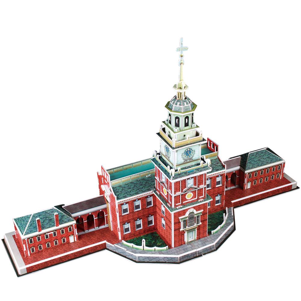 Cubic Fun 3D 43 Parça Puzzle Independence Hall Bağımsızlık Salonu