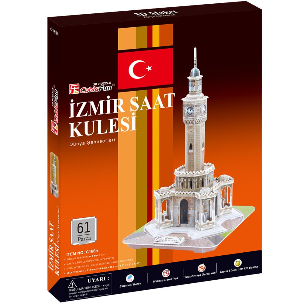 Cubic Fun 3D 61 Parça Puzzle İzmir Saat Kulesi