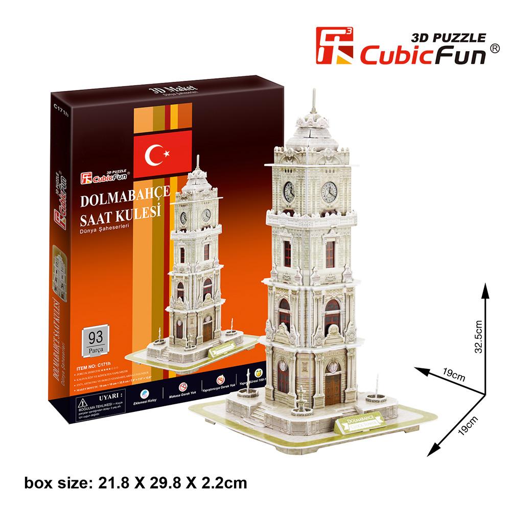 Cubic Fun 3D 93 Parça Puzzle Dolmabahçe Saat Kulesi