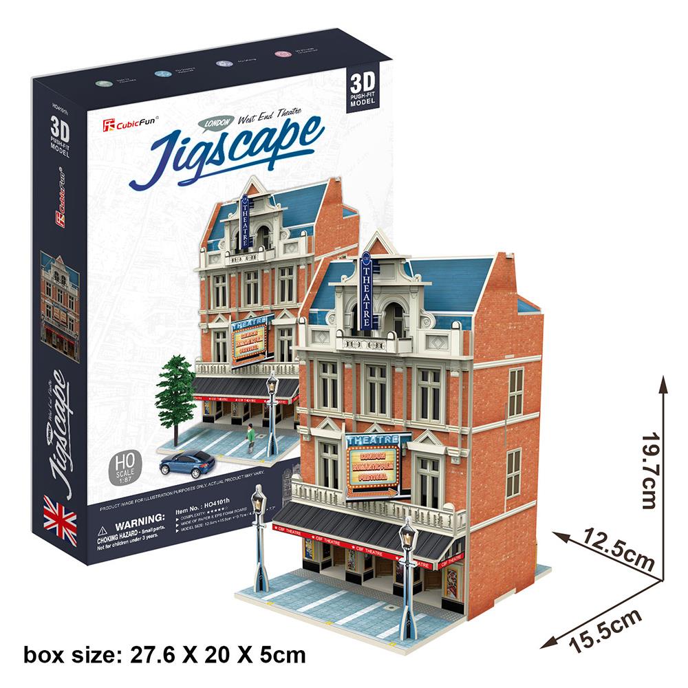 Cubic Fun 3D Puzzle Jigscape Tiyatro Binası Londra