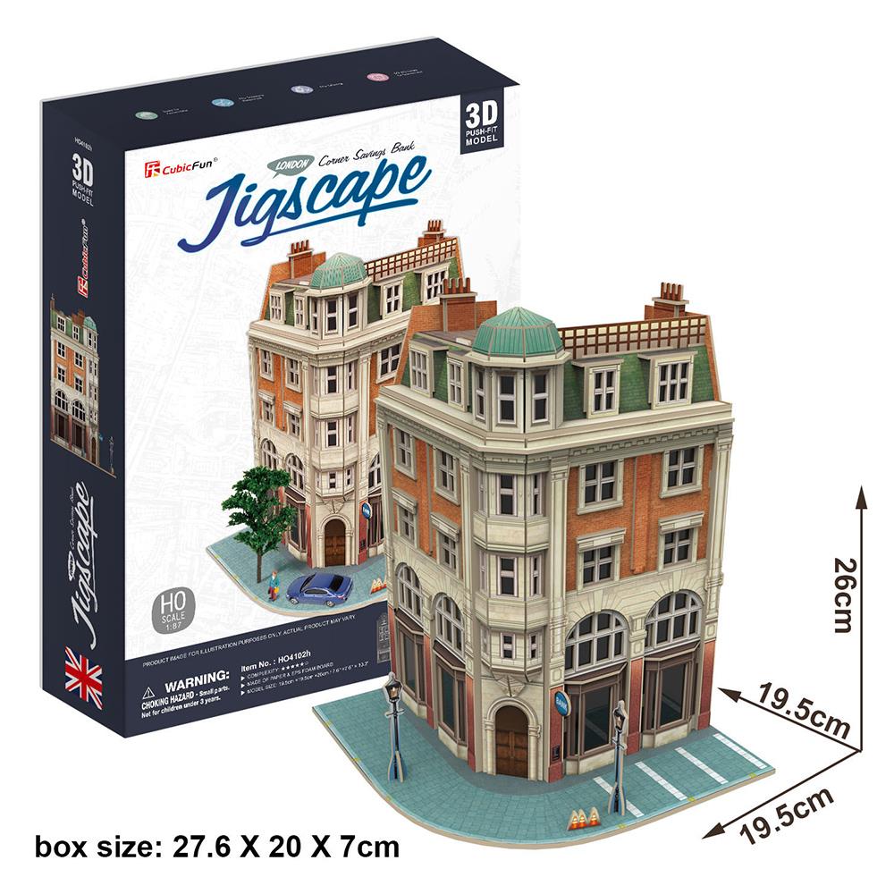 Cubic Fun 3D Puzzle Jigscape Banka Binası Londra
