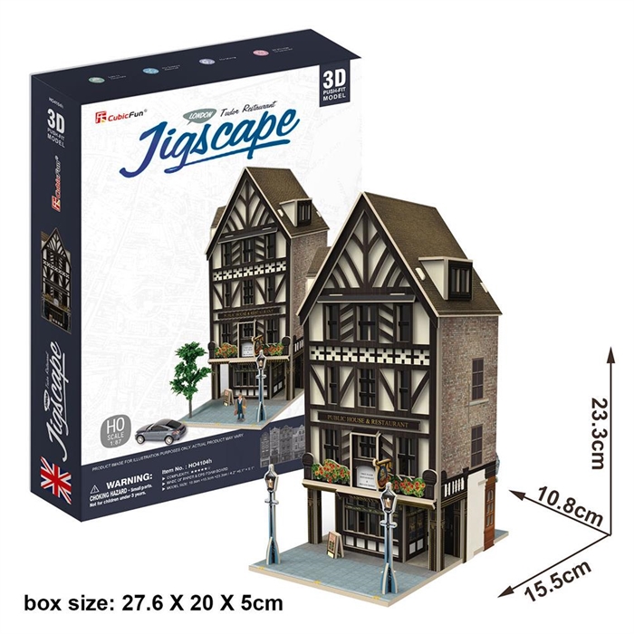 Cubic Fun 3D Puzzle Jigscape Tudor Restoran Binası Londra