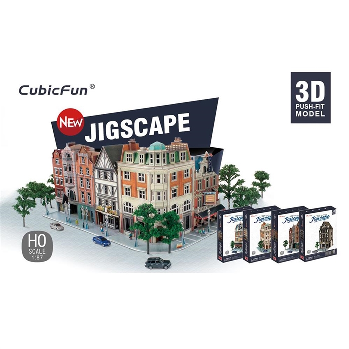 Cubic Fun 3D Puzzle Jigscape Tudor Restoran Binası Londra