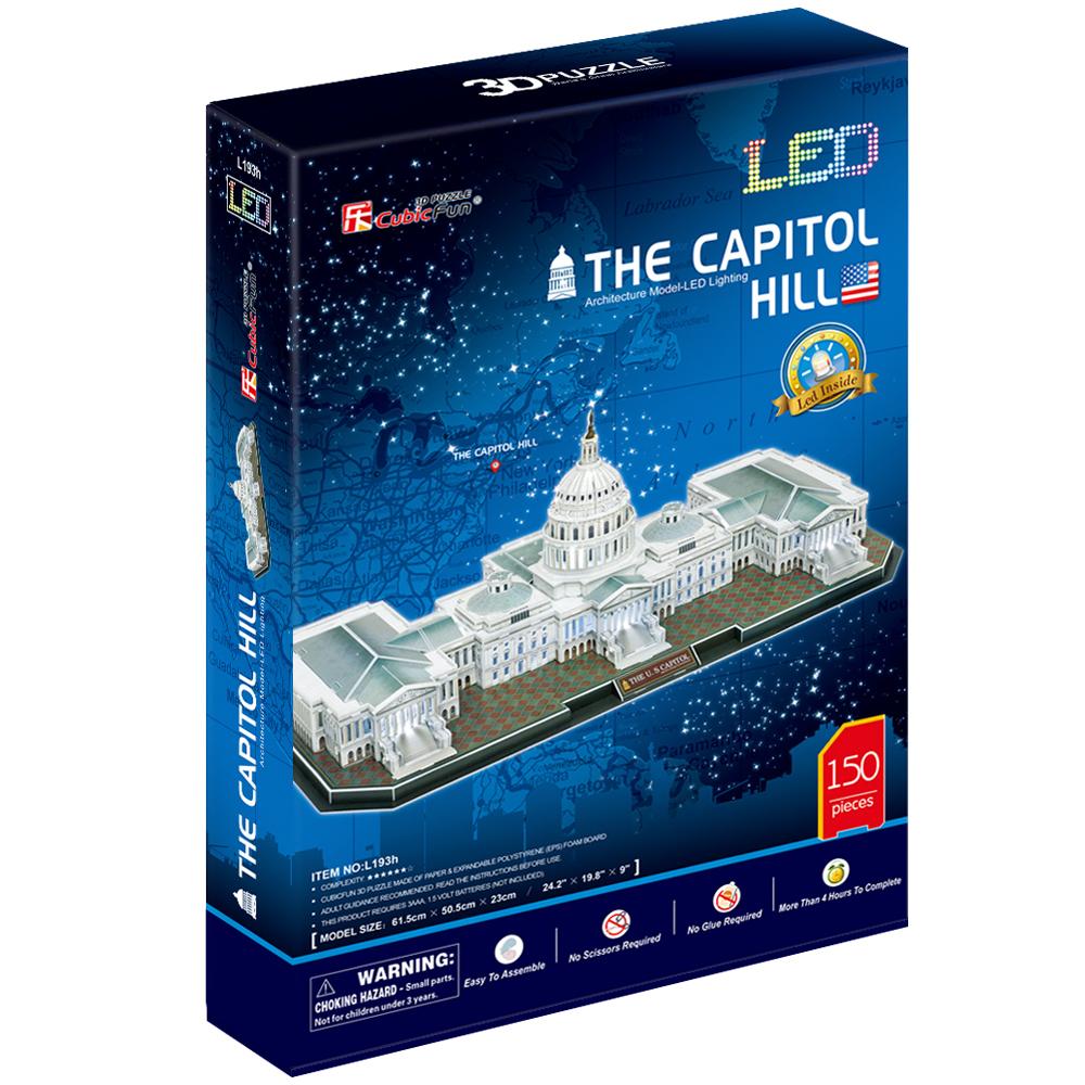 Cubic Fun 3D 150 Parça Puzzle The Capitol Hill Kongre Binası - AB