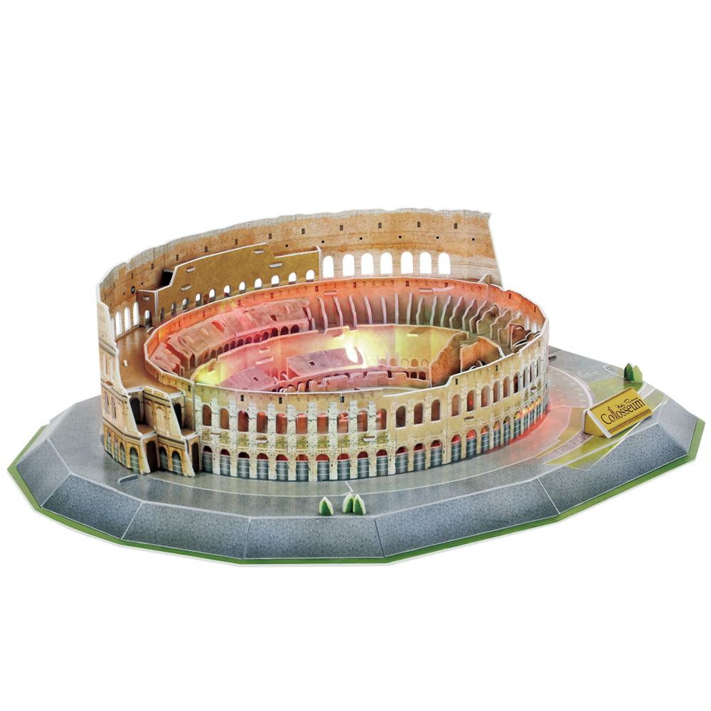 Cubic Fun 3D 185 Parça Puzzle Colosseum Arena - İtalya (Led Işıkl
