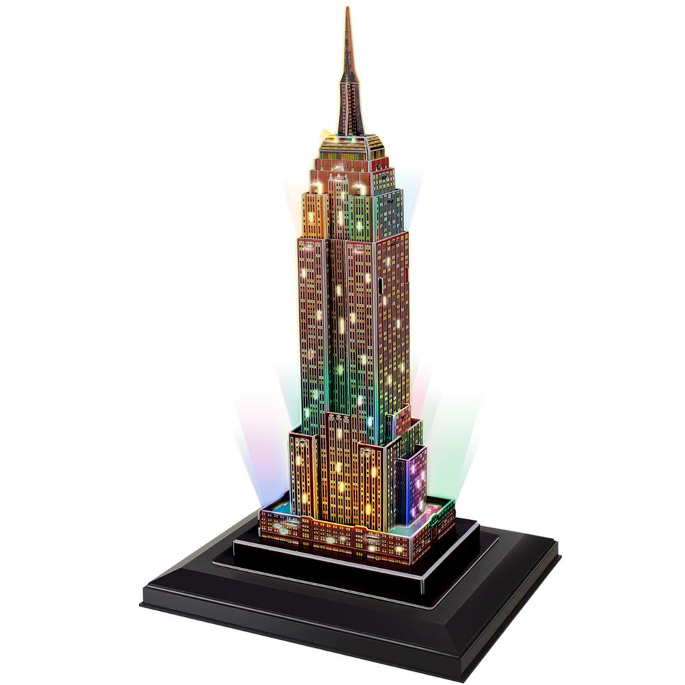 Cubic Fun 3D 38 Parça Puzzle Empire State Binası  ABD Led Işıklı
