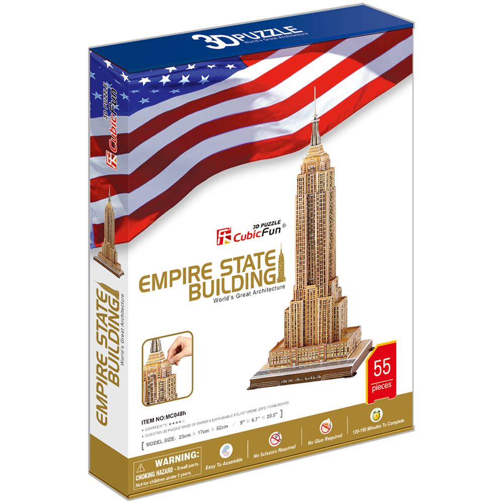 Cubic Fun 3D 55 Parça Puzzle Empire State Binası - ABD