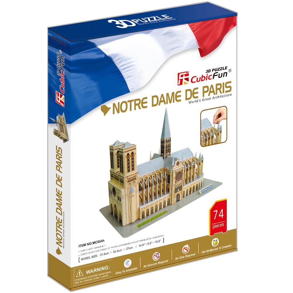Cubic Fun 3D 74 Parça Notre Dame Kilisesi - Fransa