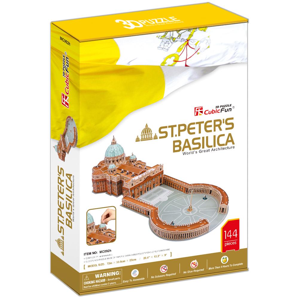 Cubic Fun 3D 144 Parça Puzzle Aziz Petrus Bazilikası - İtalya