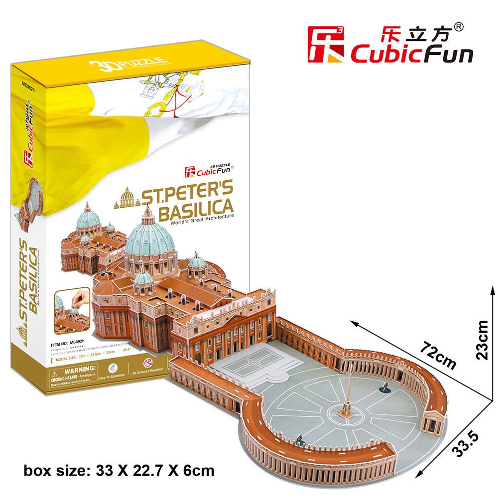 Cubic Fun 3D 144 Parça Puzzle Aziz Petrus Bazilikası - İtalya