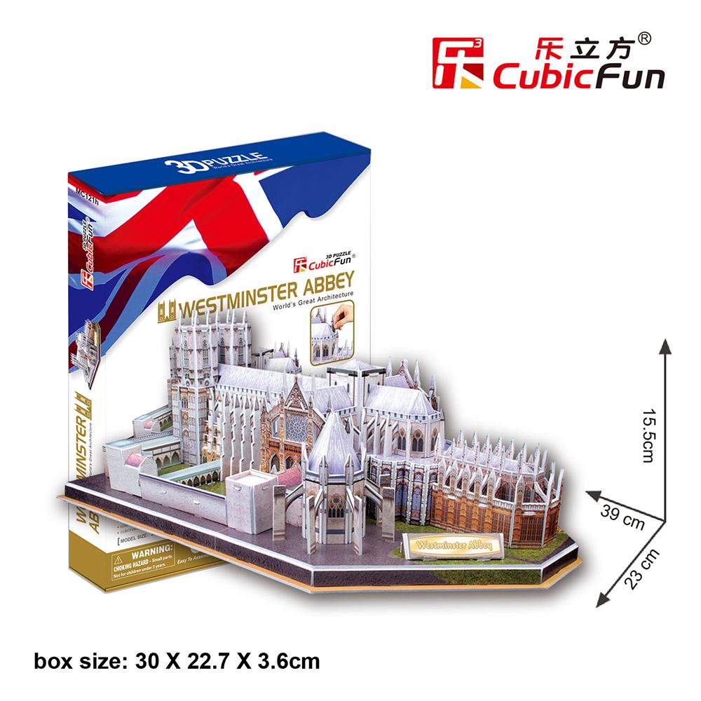 Cubic Fun 3D 145 Parça Puzzle Westminster Manastırı - İngiltere