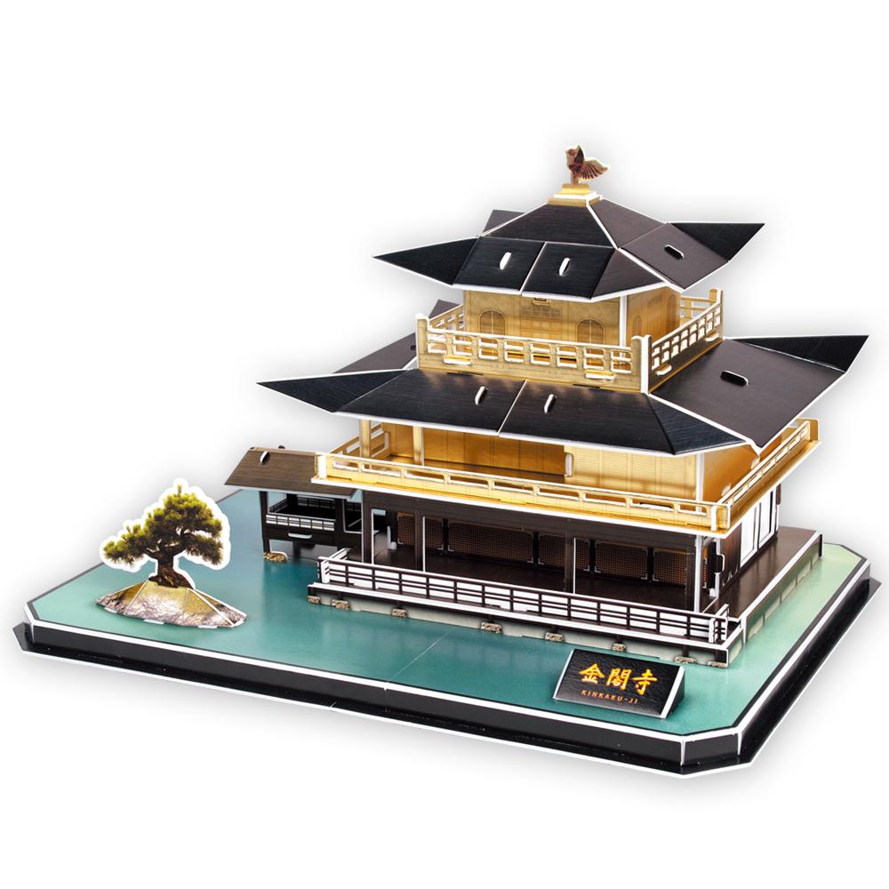 Cubic Fun 3D 56 Parça Puzzle Kinkakuci Tapınağı - Japonya
