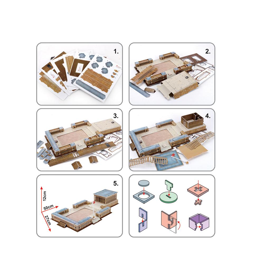 Cubic Fun 3D 59 Parça Puzzle Anıtkabir