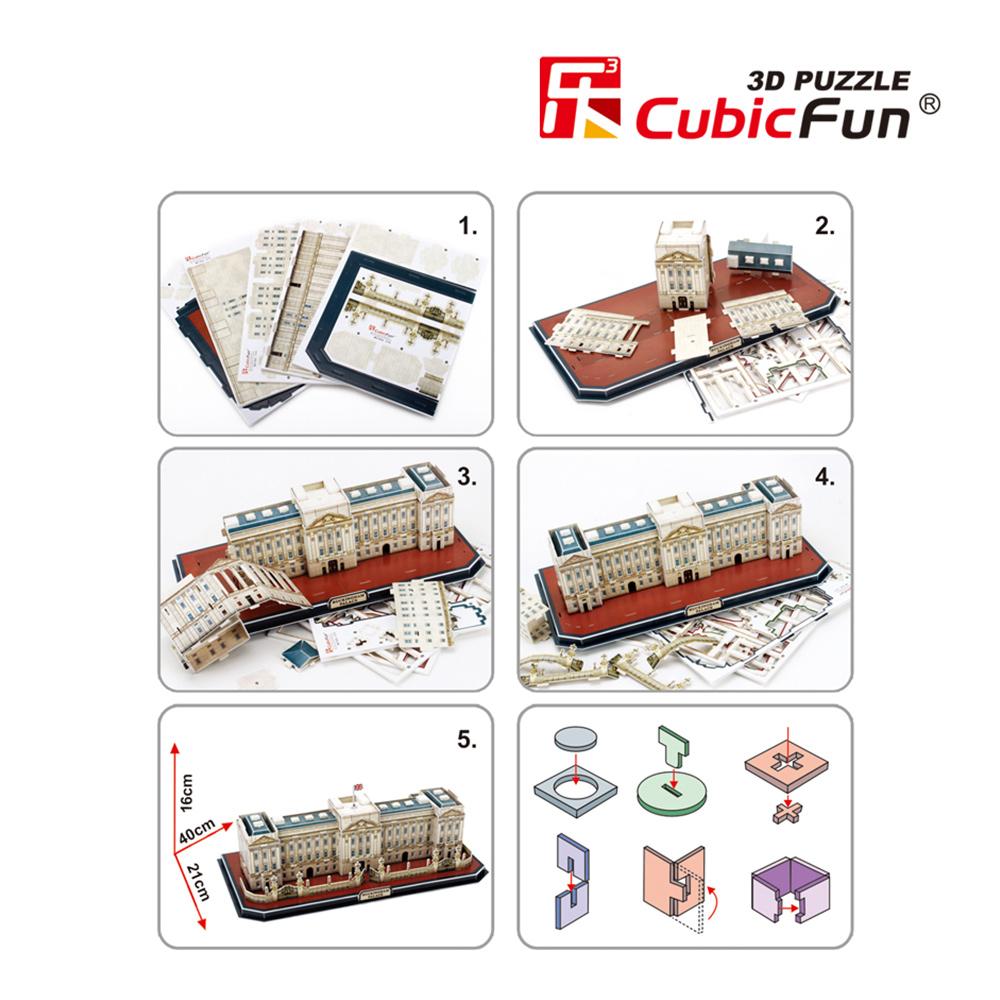 Cubic Fun 3D 72 Parça Puzzle Buckingham Sarayı - İngiltere