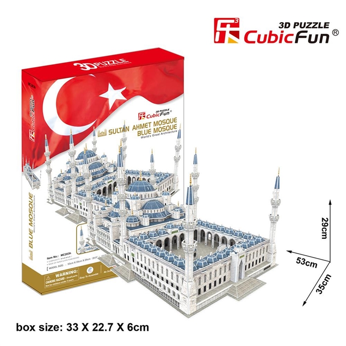 Cubic Fun 3D 321 Parça Puzzle Sultan Ahmet Camii | Loco Poco Oyuncak