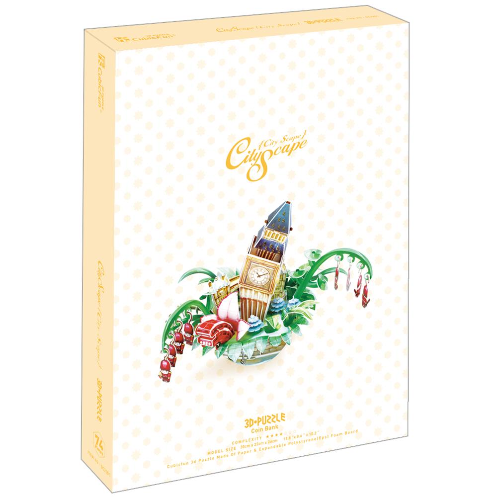 Cubic Fun 3D 74 Parça Puzzle Londra Şehir Kompozisyonu