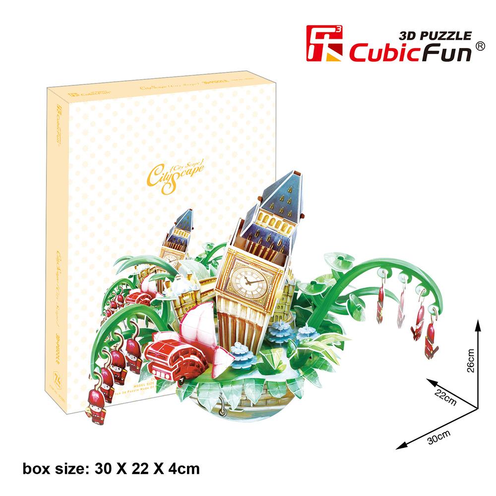 Cubic Fun 3D 74 Parça Puzzle Londra Şehir Kompozisyonu