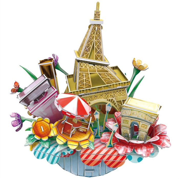 Cubic Fun 3D 74 Parça Puzzle Paris Şehir Kompozisyonu