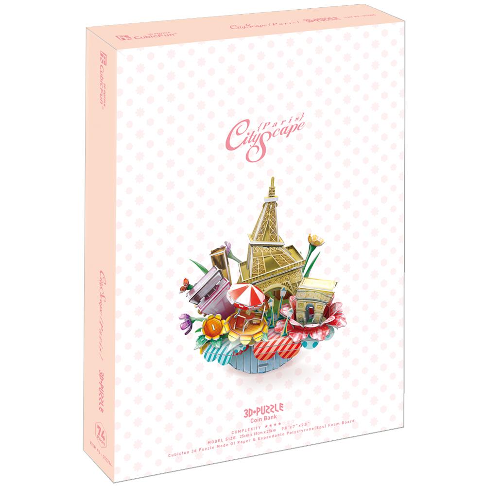 Cubic Fun 3D 74 Parça Puzzle Paris Şehir Kompozisyonu