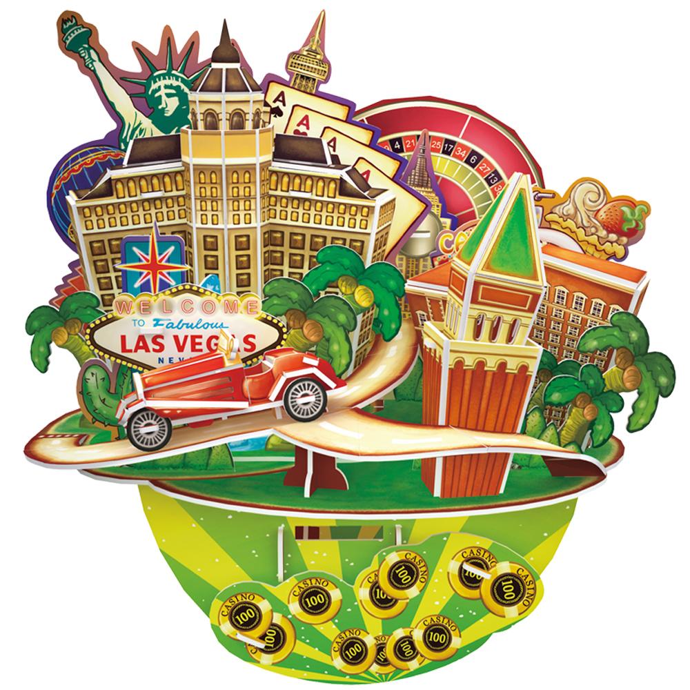 Cubic Fun 3D 64 Parça Puzzle Las Vegas Şehir Kompozisyonu