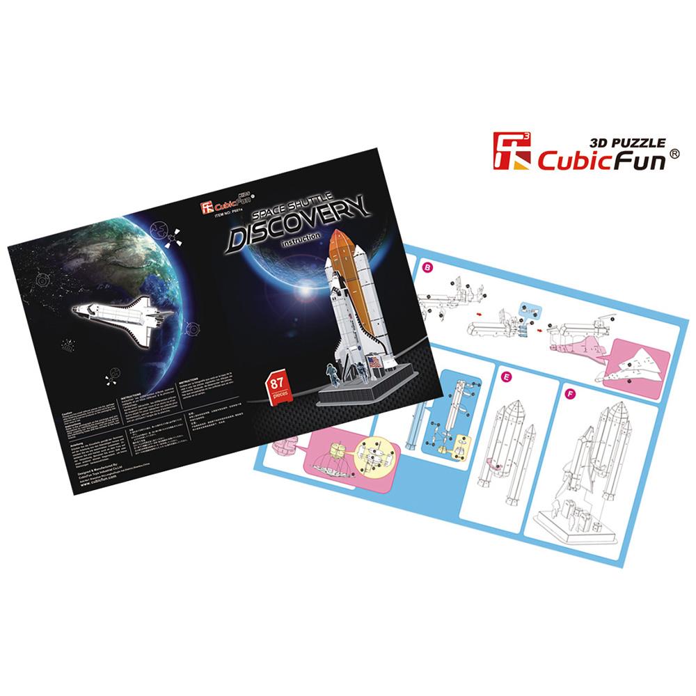 Cubic Fun 3D 87 Parça Puzzle Discovery Uzay Mekiği
