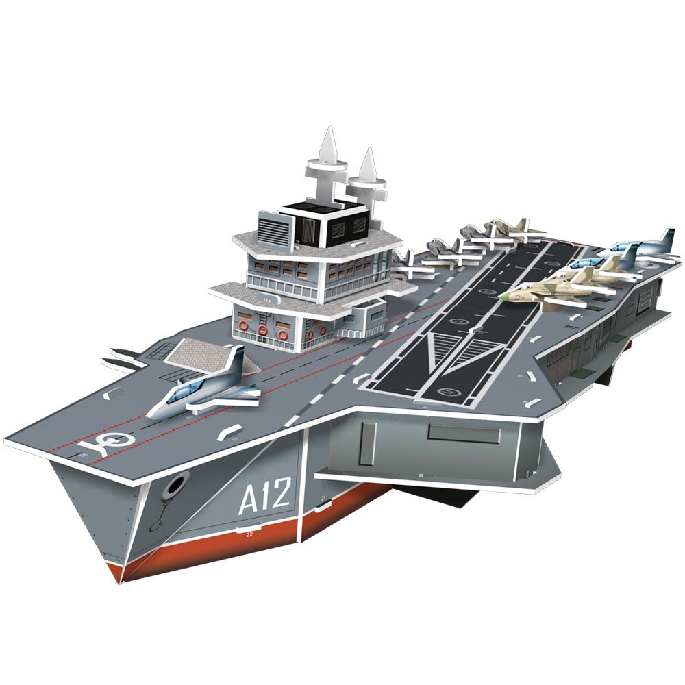 Cubic Fun 3D 60 Parça Puzzle Charles De Gaulle Uçak Gemisi