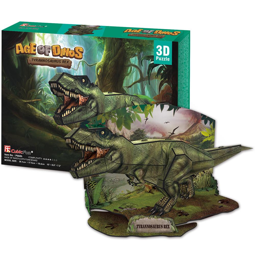 Cubic Fun 3D 36 Parca Puzzle Dinozor Tyrannosaurus Rex