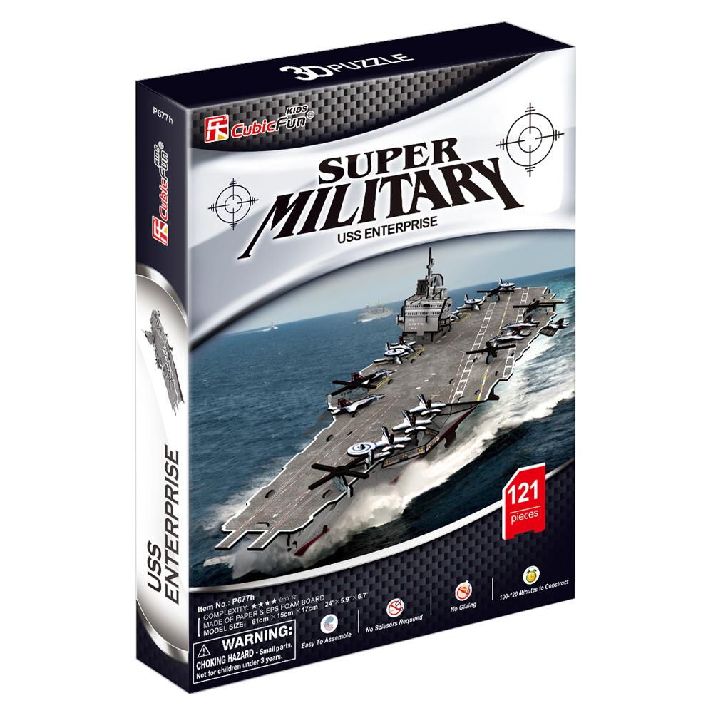 Cubic Fun 3D Puzzle 121 Parça USS Enterprise Uçak Gemisi