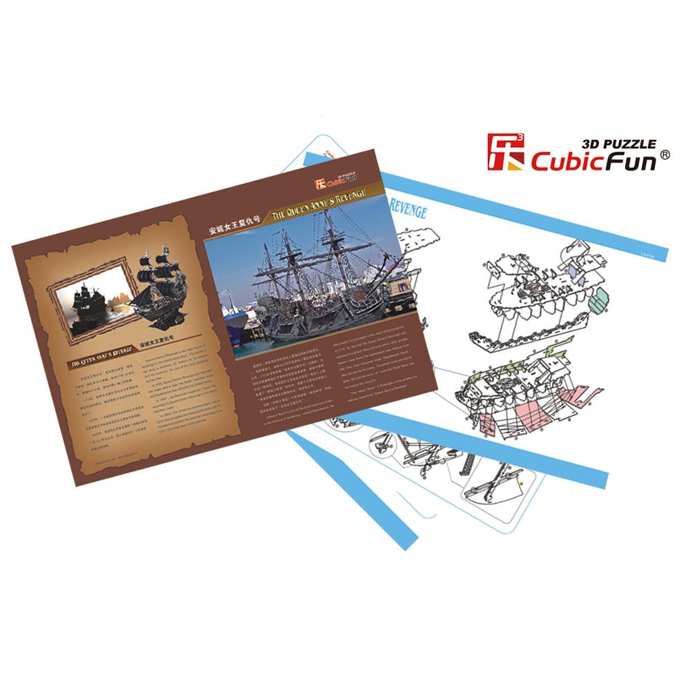 Cubic Fun 3D 155 Parça The Queen Anne’s  Revenge Gemi