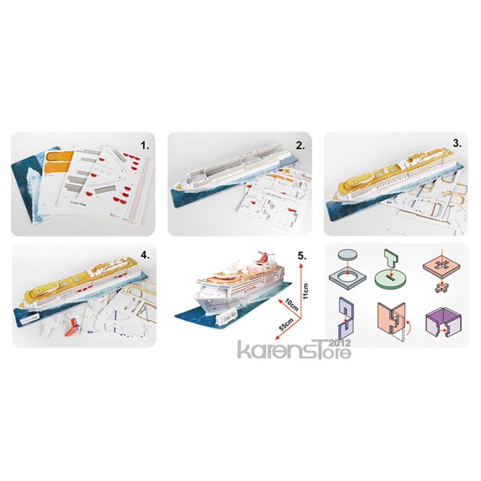 Cubic Fun 3D 86 Parça 3 Boyutlu Puzzle Seyahat Yolcu Gemisi