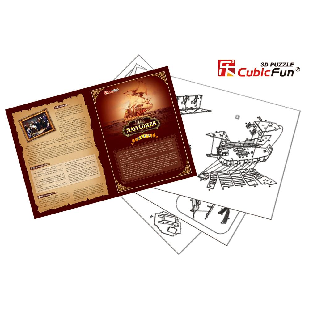 Cubic Fun 3D 111 Parça Puzzle May Flower Gemi