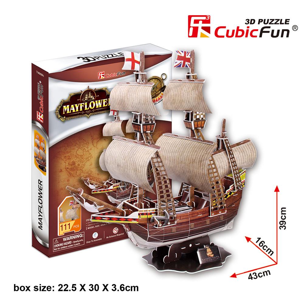 Cubic Fun 3D 111 Parça Puzzle May Flower Gemi