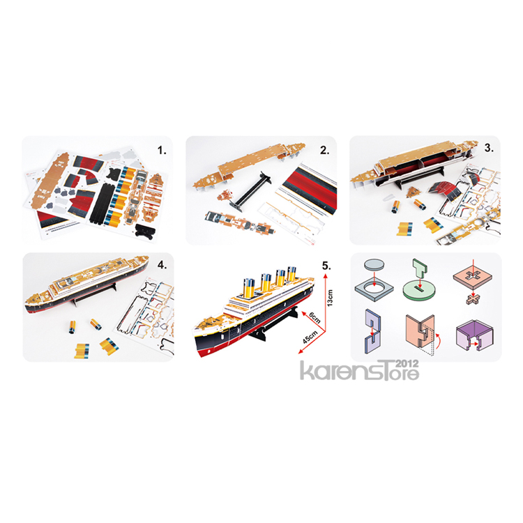 Cubic Fun 3 Boyutlu 35 Parça Puzzle Titanic Gemi