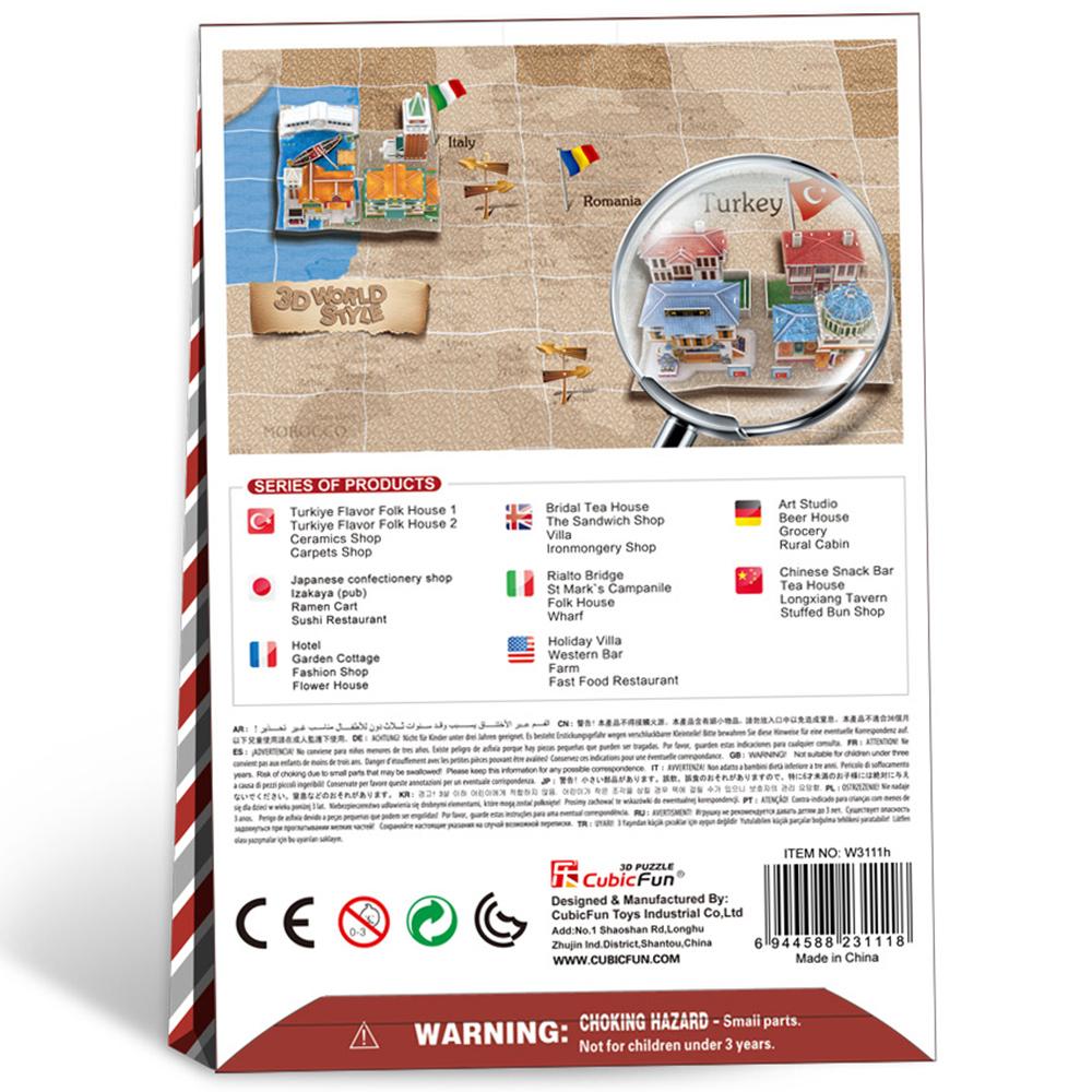 Cubic Fun 3D 25 Parça Puzzle Türk Seramik Mağazası