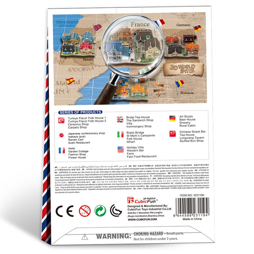 Cubic Fun 3D 31 Parça Puzzle Fransız Moda Mağazası