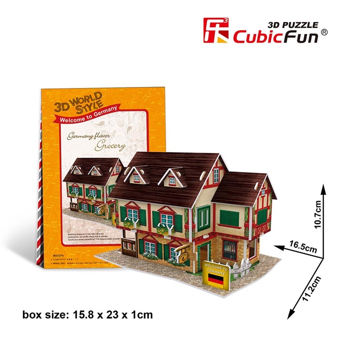 Cubic Fun 3D 32 Parça Puzzle Alman Bakkalı