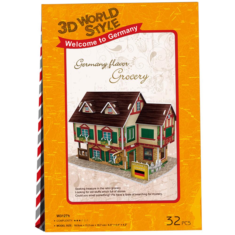 Cubic Fun 3D 32 Parça Puzzle Alman Bakkalı